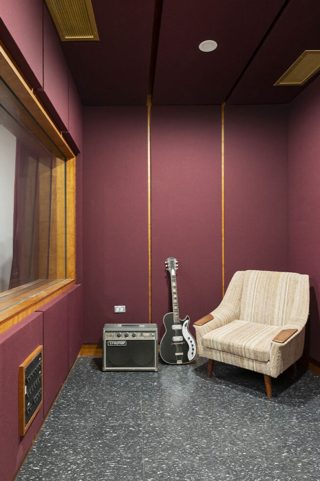 Endroit sonorisé pour s'enregistrer.